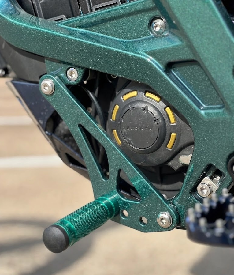 Custom Powder Coated Shift Locks for E-Motos