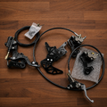Ultra Bee Dual Brake Caliper Kit with Rear Foot Brake Setup